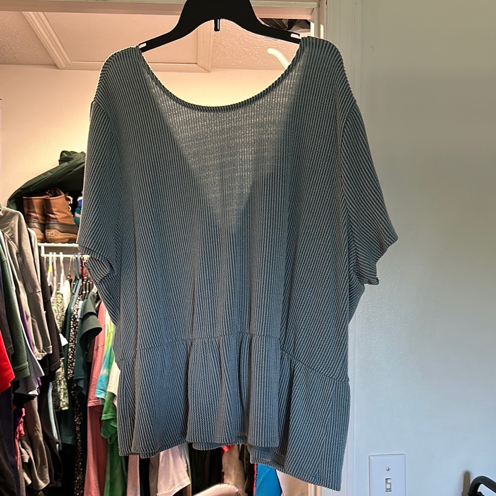 ARULA Blue Striped Blouse